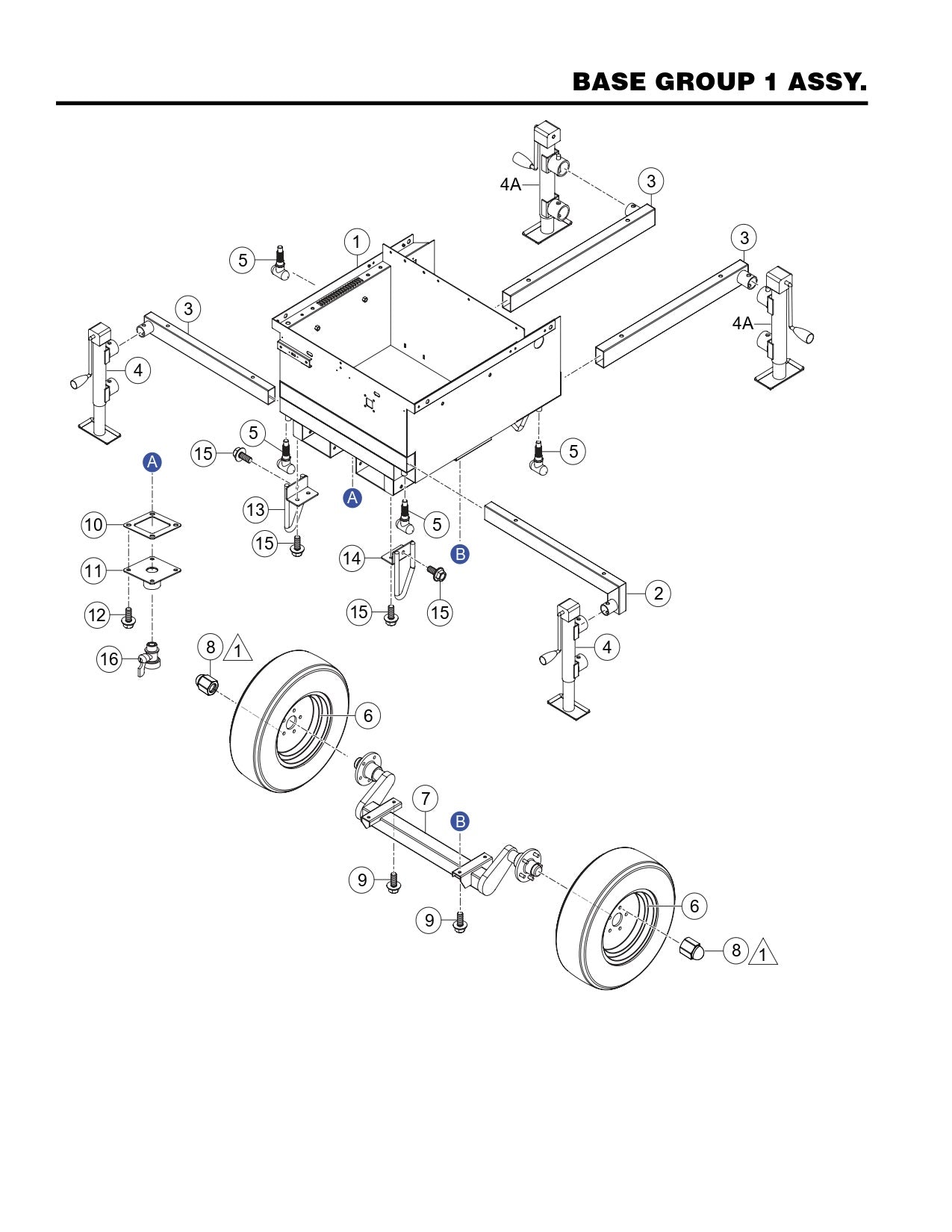 GBX12SK,GBX24BK GloBug Lighting System Base Group 1 Parts by Multiquip
