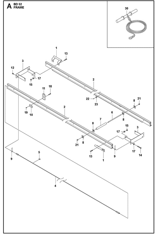 BD 52 Frame For BD Screed By Husqvarna