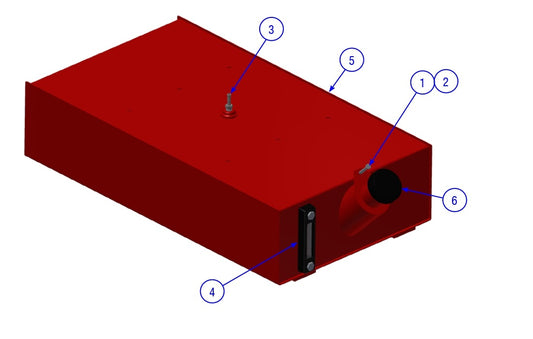 BDF6048B Mainframe Fuel Tank Assembly Parts by Allen Engineering
