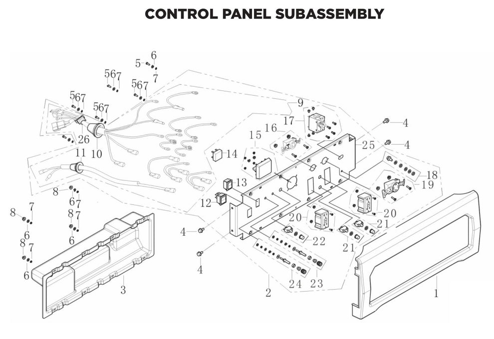 BE BE-6500ER Generator Control Panel Sub Assembly Parts by BE Power Equipment