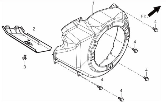 BE6500ER Generator Shroud Assembly Parts by BE Power Equipment