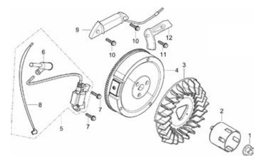 BE9000ERUSC Generator Flywheel Subassembly Parts by BE Power Equipment