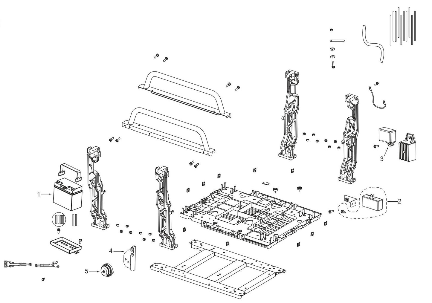 BE10500IT Inverter Generator Frame Assembly Parts by BE Power Equipment