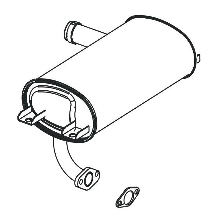 BE10500IT Inverter Generator Muffler Assembly Parts by BE Power Equipment