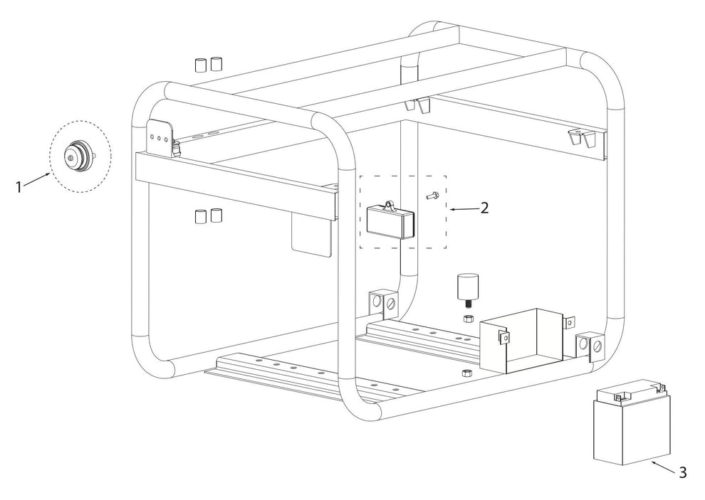 BE11000 Generator Frame Assembly Parts by BE Power Equipment