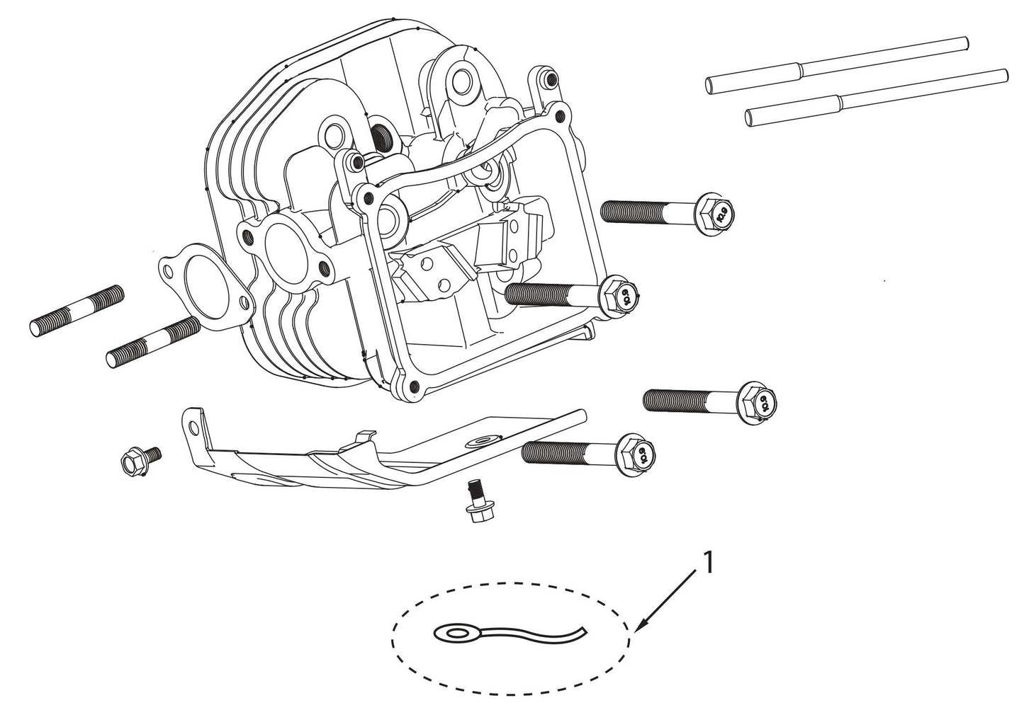 BE11000 Generator Cylinder Head Assembly Parts by BE Power Equipment