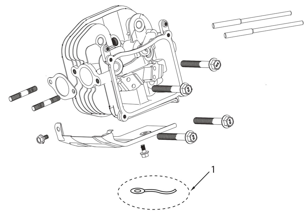 BE11000 Generator Cylinder Head Assembly Parts by BE Power Equipment