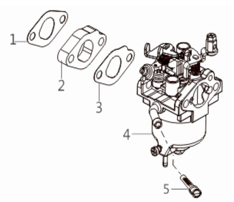 BEI2000L Inverter Generator Carburetor Assembly Parts by BE Power Equipment