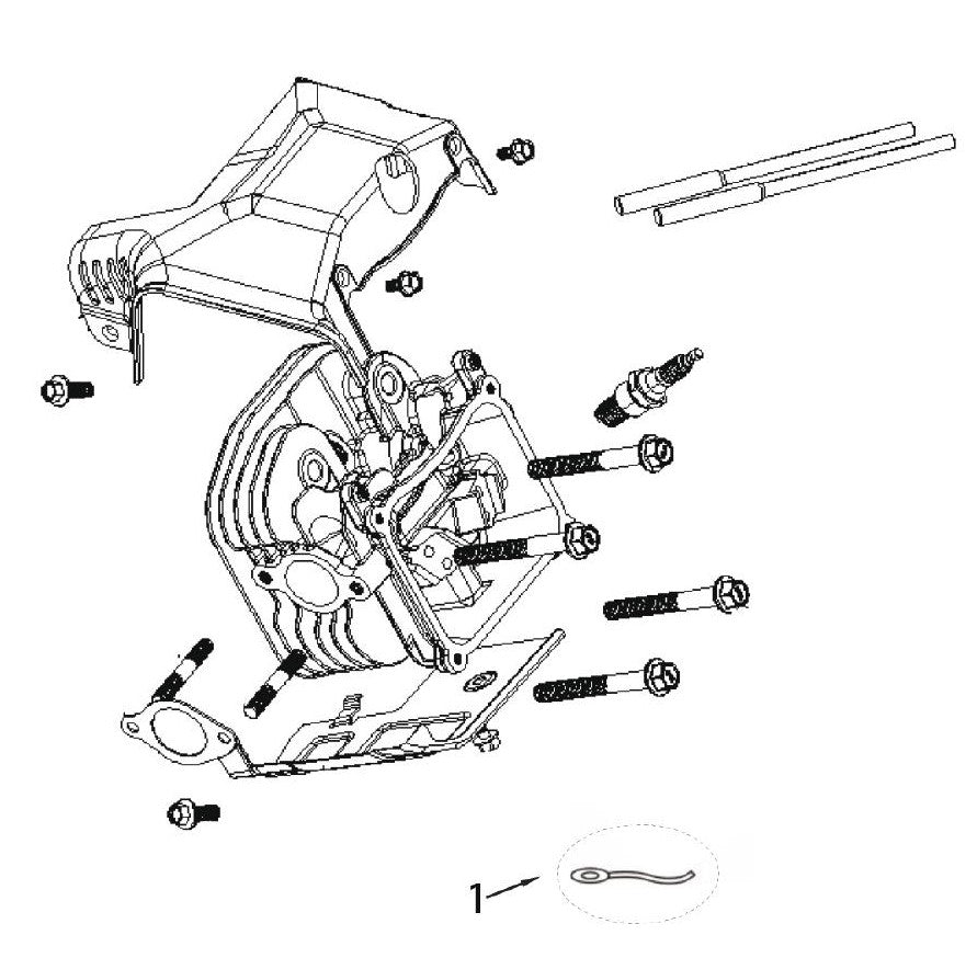 BE12500T Generator Cylinder Head Assembly Parts by BE Power Equipment