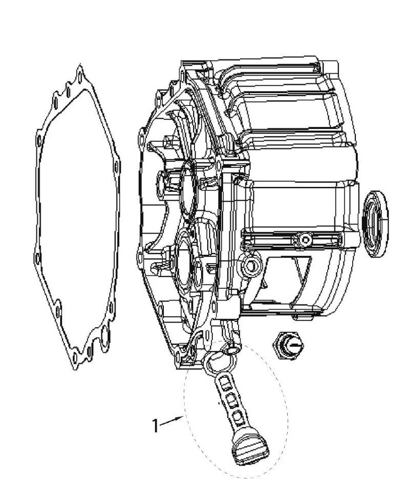 BE12500T Generator Crankcase Cover Assembly Parts by BE Power Equipment