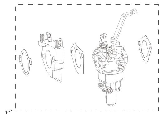 BE12500T Generator Carburetor Assembly Parts by BE Power Equipment