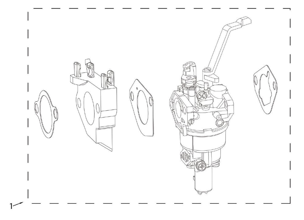 BE12500T Generator Carburetor Assembly Parts by BE Power Equipment