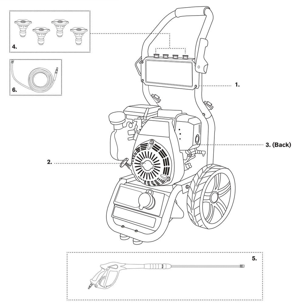 BE BE275HA Pressure Washer Assembly Parts by BE Power Equipment
