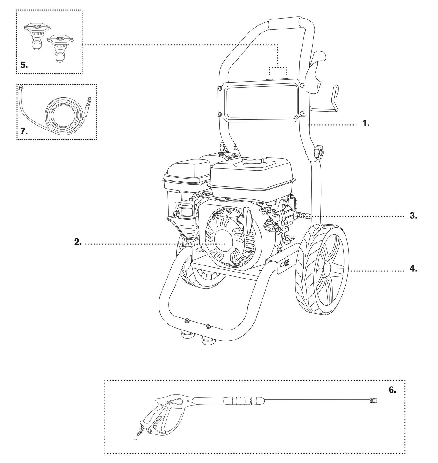 BE BE277SA Pressure Washer Assembly Parts-1 by BE Power Equipment