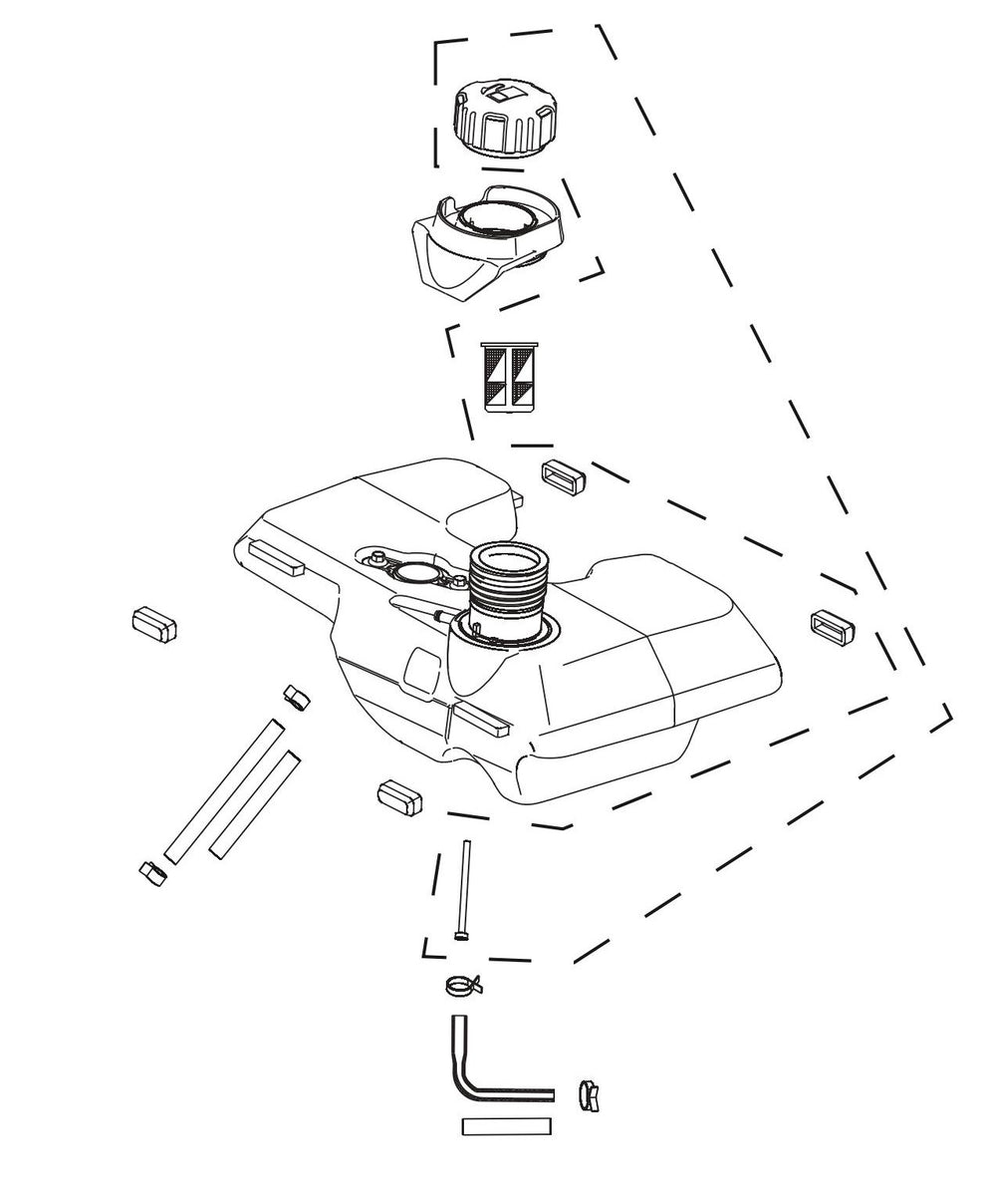BE2800i Inverter Generator Fuel Tank Components Assembly Parts by BE Power Equipment