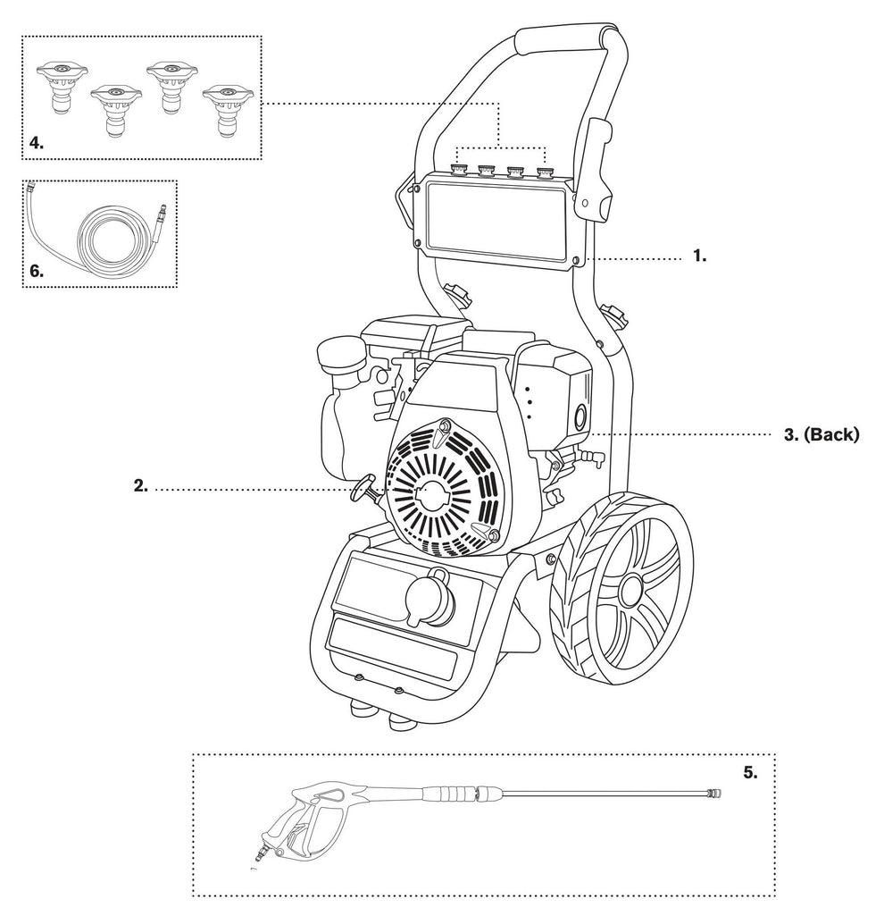 BE BE316HAS Pressure Washer Assembly Parts-1 by BE Power Equipment