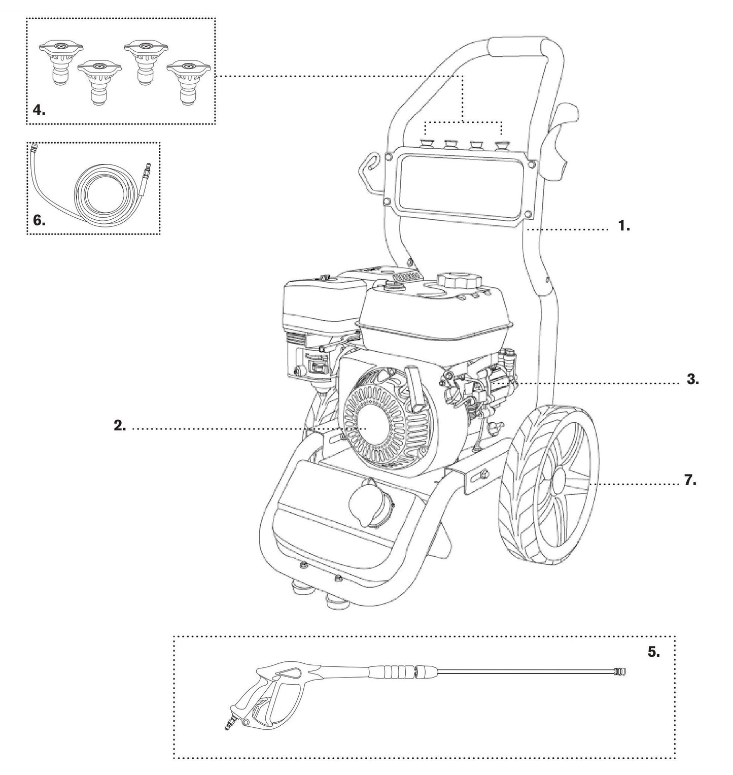 BE BE3465KA Pressure Washer Assembly Parts by BE Power Equipment