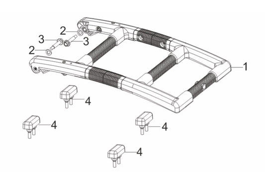 BE3500IP Inverter Generator Handle Assembly Parts by BE Power Equipment