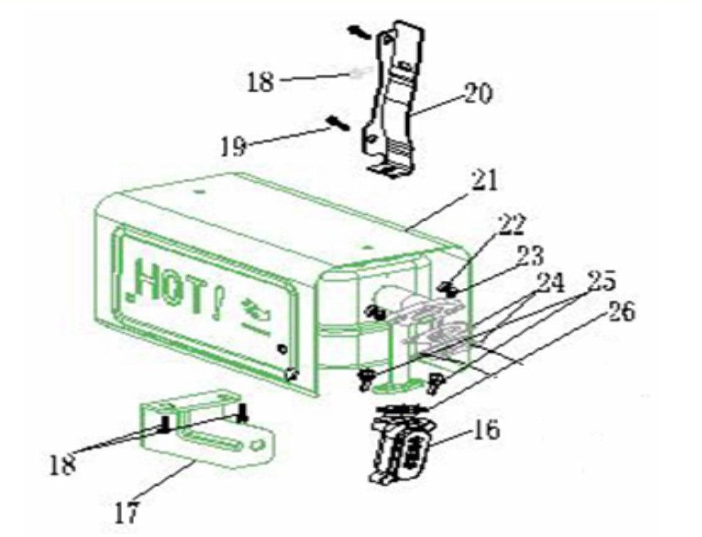 BE3500PS Generator Muffler Assembly Parts by BE Power Equipment