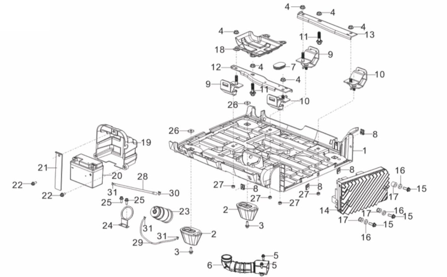 BE3600IE Generator Inverter Base Assembly Parts by BE Power Equipment