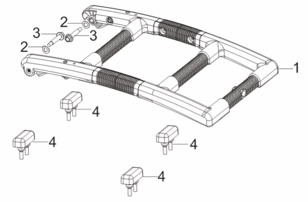 BE3600IE Inverter Generator Handle Assembly Parts by BE Power Equipment