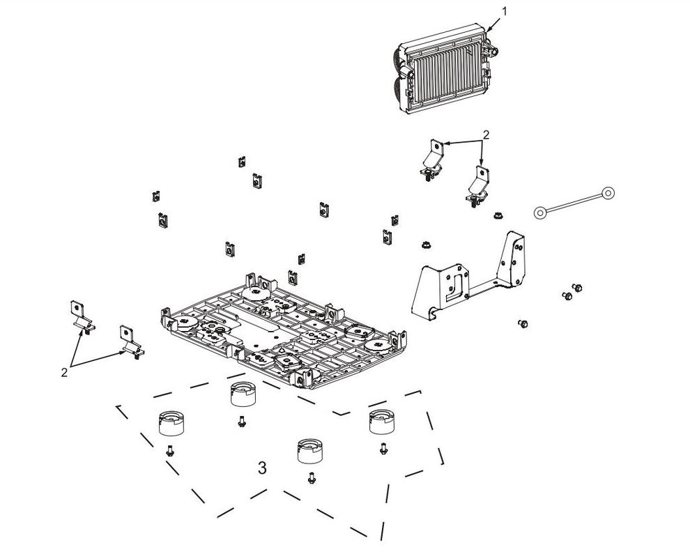 BE4000I Inverter Generator Backplane/Inverter Assembly Parts by BE Power Equipment