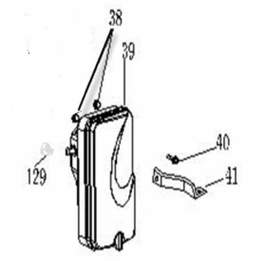 BE4200PS Generator Air Filter Assembly Parts by BE Power Equipment