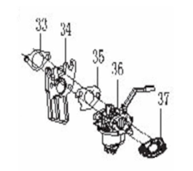 BE4200PS Generator Carburetor Assembly Parts by BE Power Equipment