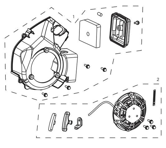 BE4700ID Inverter Generator Engine Starter Assembly Parts by BE Power Equipment