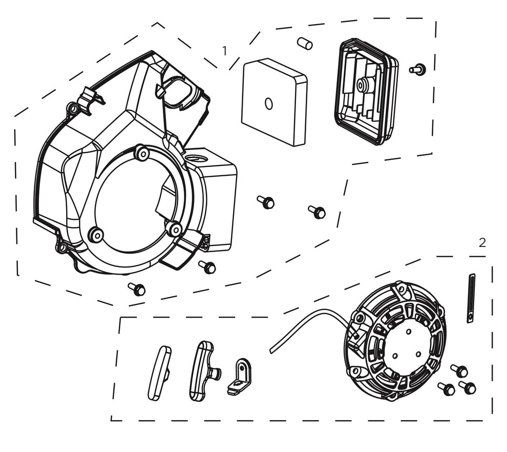 BE4700ID Inverter Generator Engine Starter Assembly Parts by BE Power Equipment