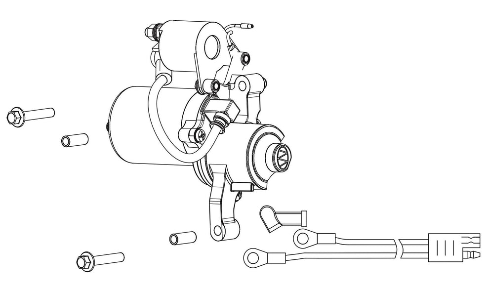BE4700ID Inverter Generator Starting Motor Assembly Parts by BE Power Equipment