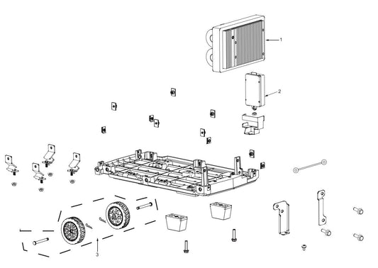 BE4700ID Inverter Generator Backplane/Inverter Assembly Parts by BE Power Equipment