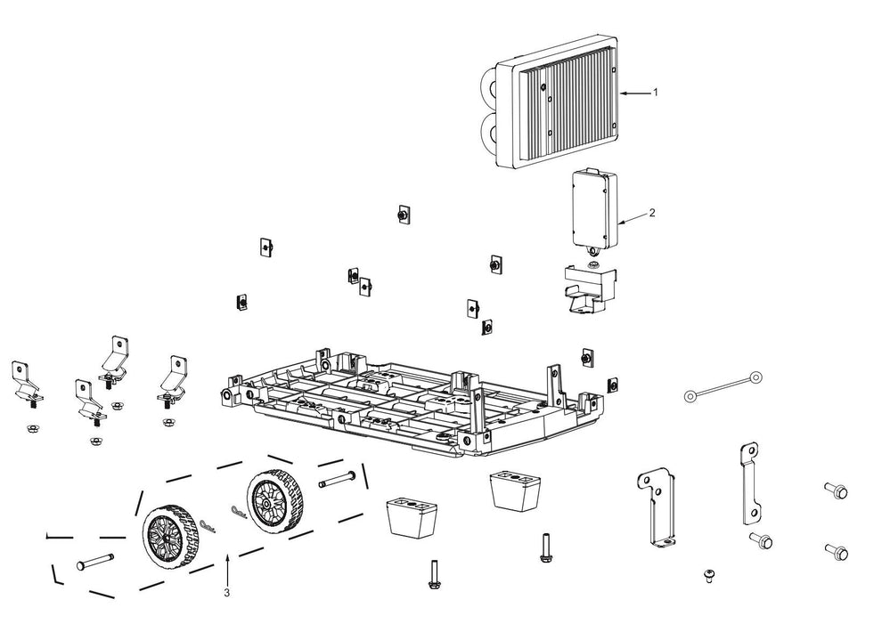 BE4700ID Inverter Generator Backplane/Inverter Assembly Parts by BE Power Equipment