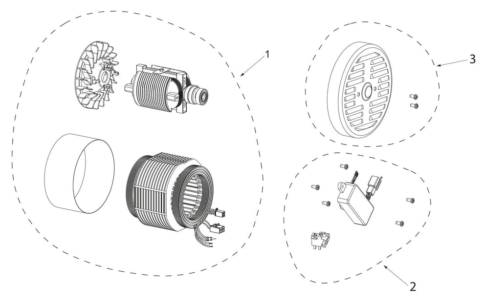 BE4800 Generator Alternator Assembly Parts by BE Power Equipment