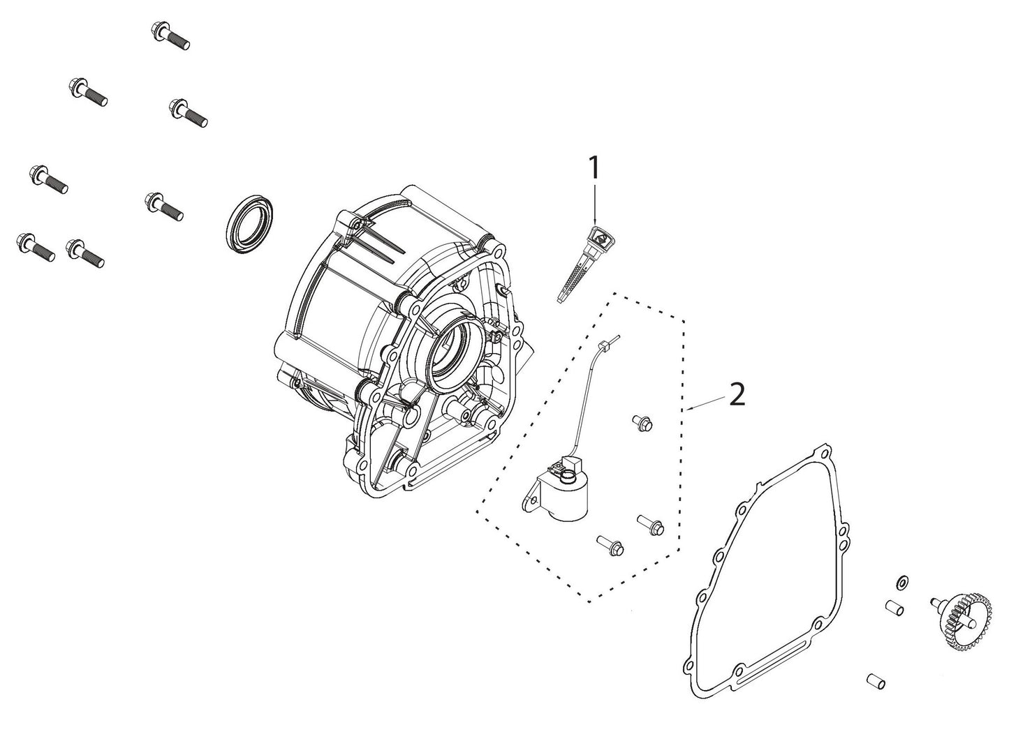 BE7000 Generator Crankcase Assembly Parts by BE Power Equipment