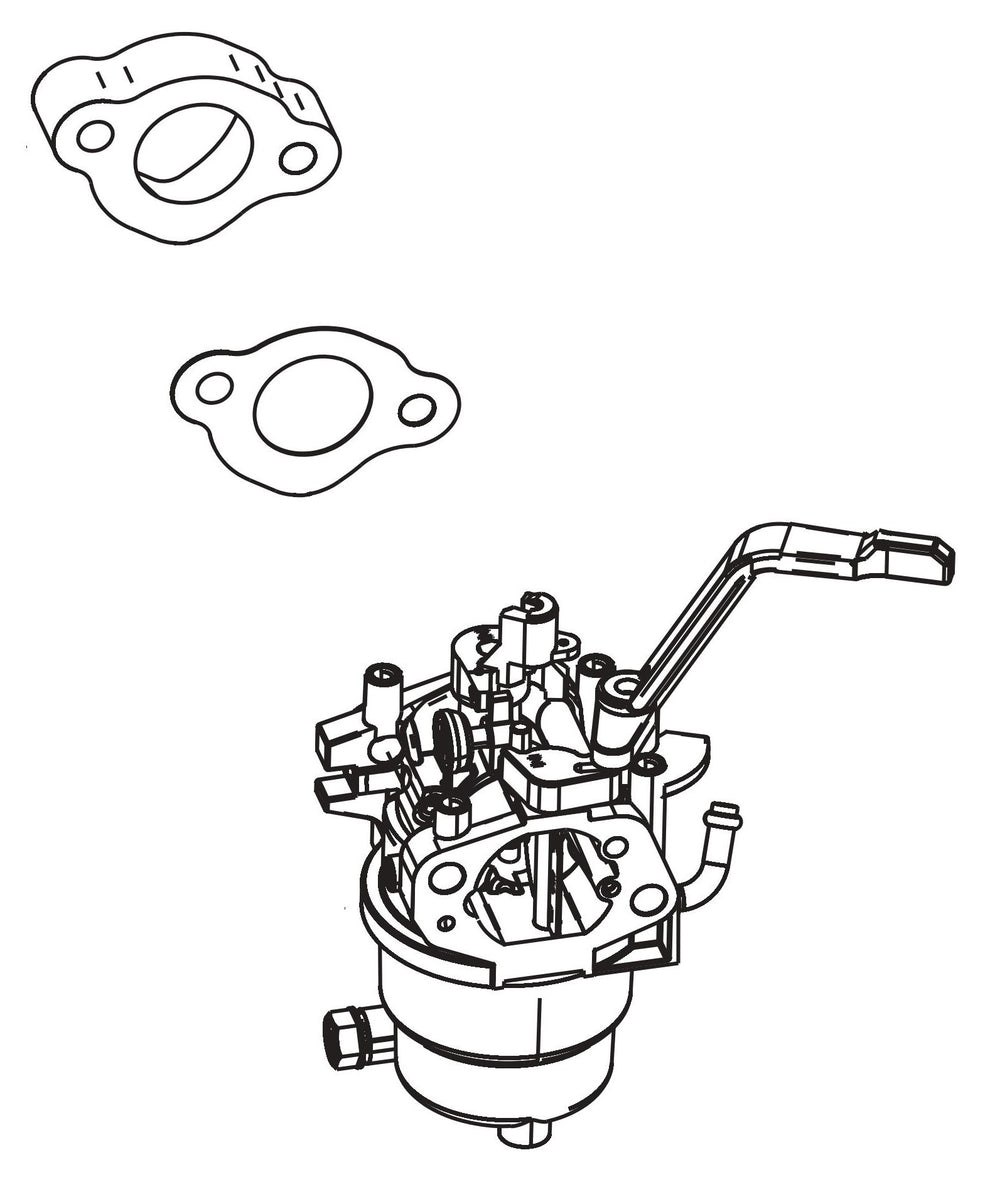 BE7000 Generator Carburetor Assembly Parts by BE Power Equipment