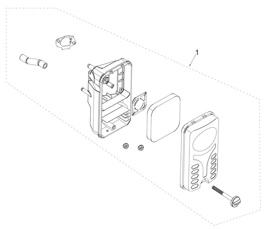 BE7000 Generator Air Cleaner Assembly Parts by BE Power Equipment