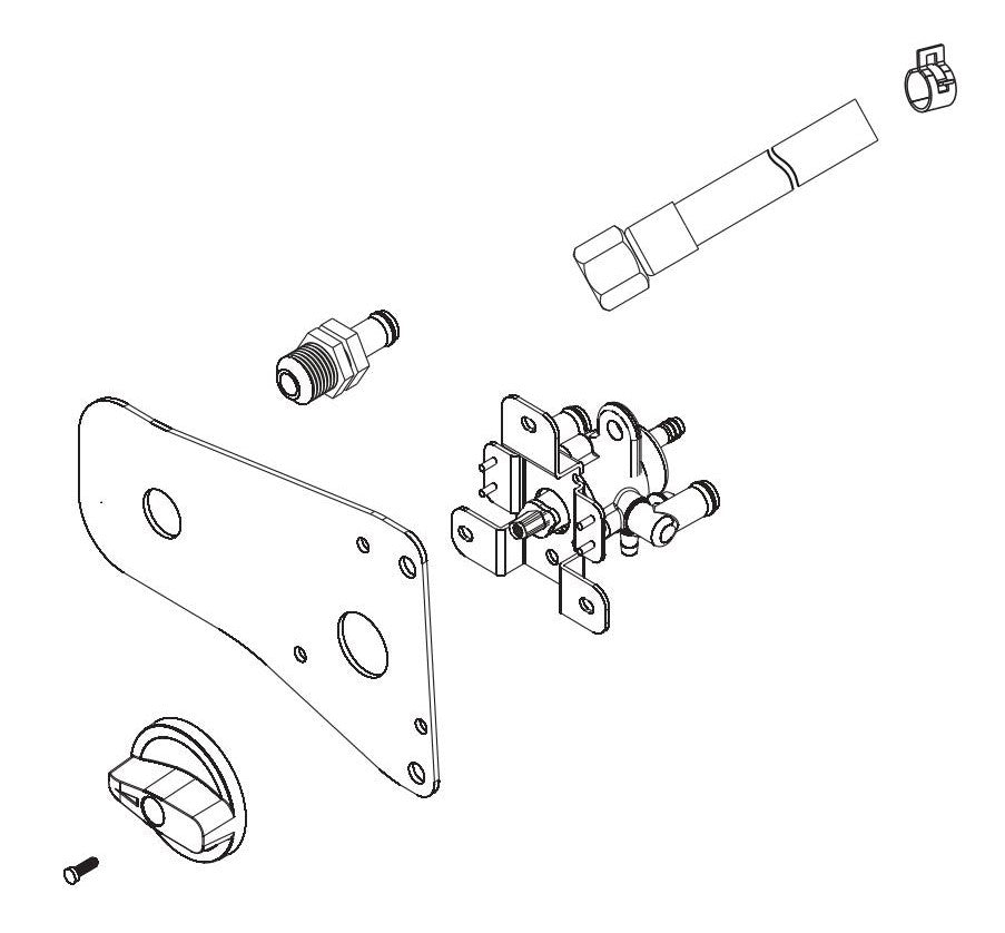 BE7500ID Inverter Generator Fuel Selector Assembly Parts by BE Power Equipment