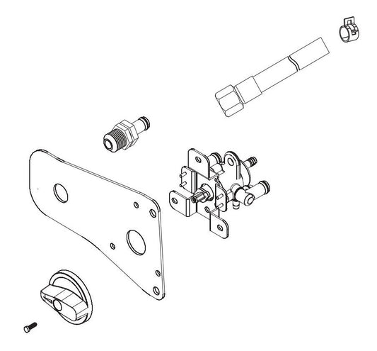 BE7500ID Inverter Generator Fuel Selector Assembly Parts by BE Power Equipment
