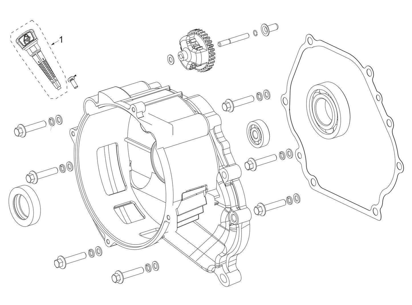 BE9000 Generator Crankcase Assembly Parts by BE Power Equipment