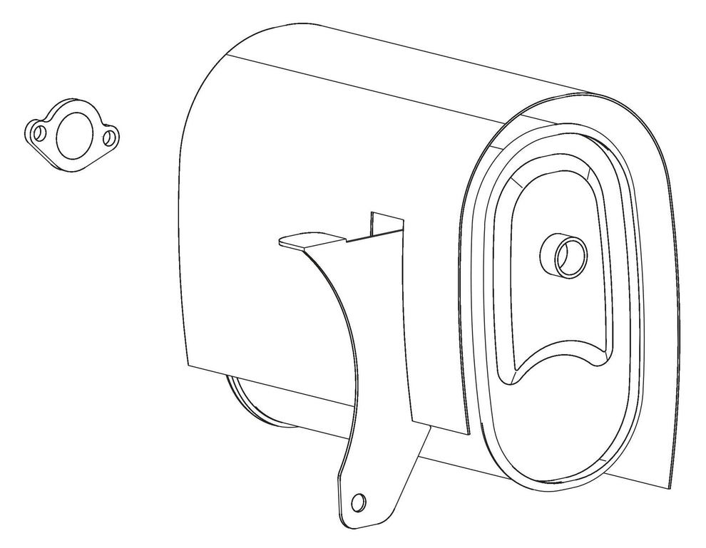 BE9000 Generator Muffler Assembly Parts by BE Power Equipment