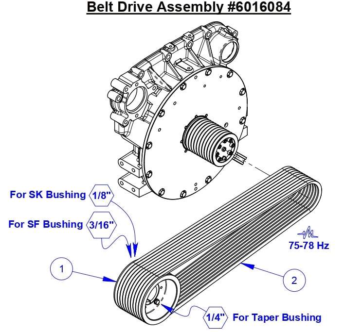 CC9074DK 42" Blade Drive Assembly Parts