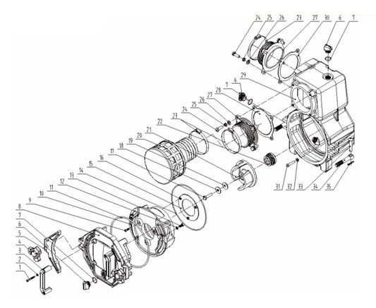 BE TP-4013HM 4" Trash Water Pump Assembly Parts by BE Power Equipment