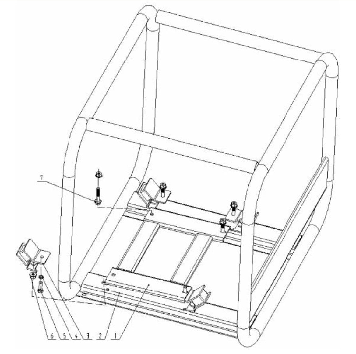 BE TP-4013HM 4" Trash Pump Frame Assembly Parts by BE Power Equipment