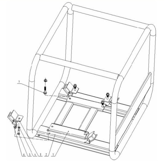BE TP-4013HM 4" Trash Pump Frame Assembly Parts by BE Power Equipment