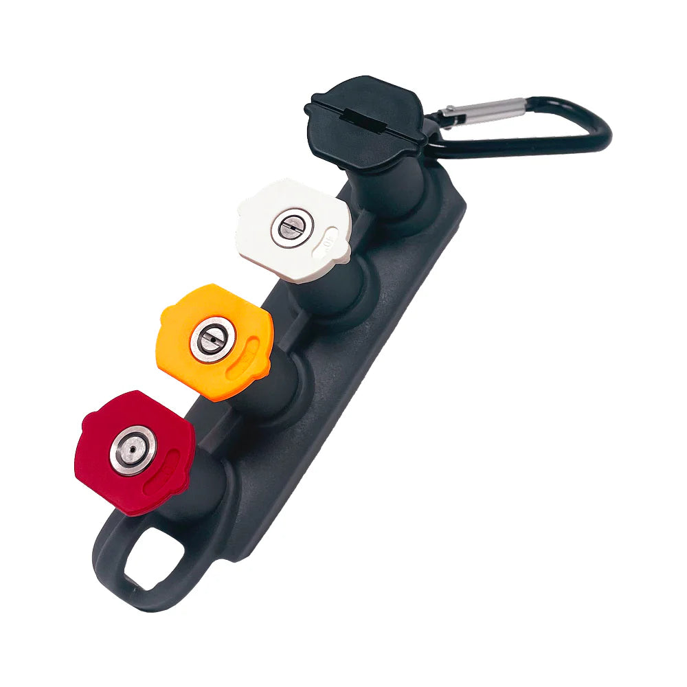 35.210.037BEP Quick Connect Pressure Washer Nozzle Set 0°, 15°, 40°, and Soaper with Holder & Clip – BE Power