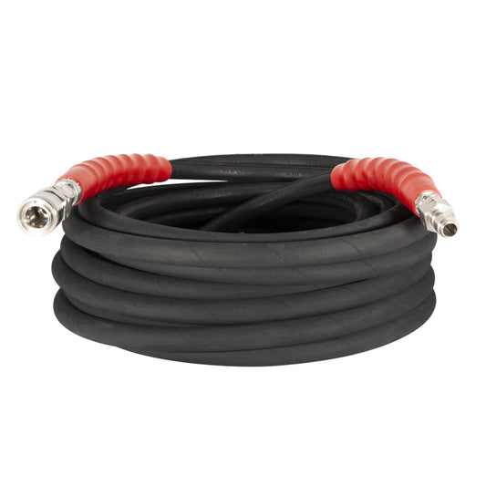 85.238.251 Hose 50Ft 6000PSI 3/8" Rubber  D/B Blk Ss Qc – BE Power