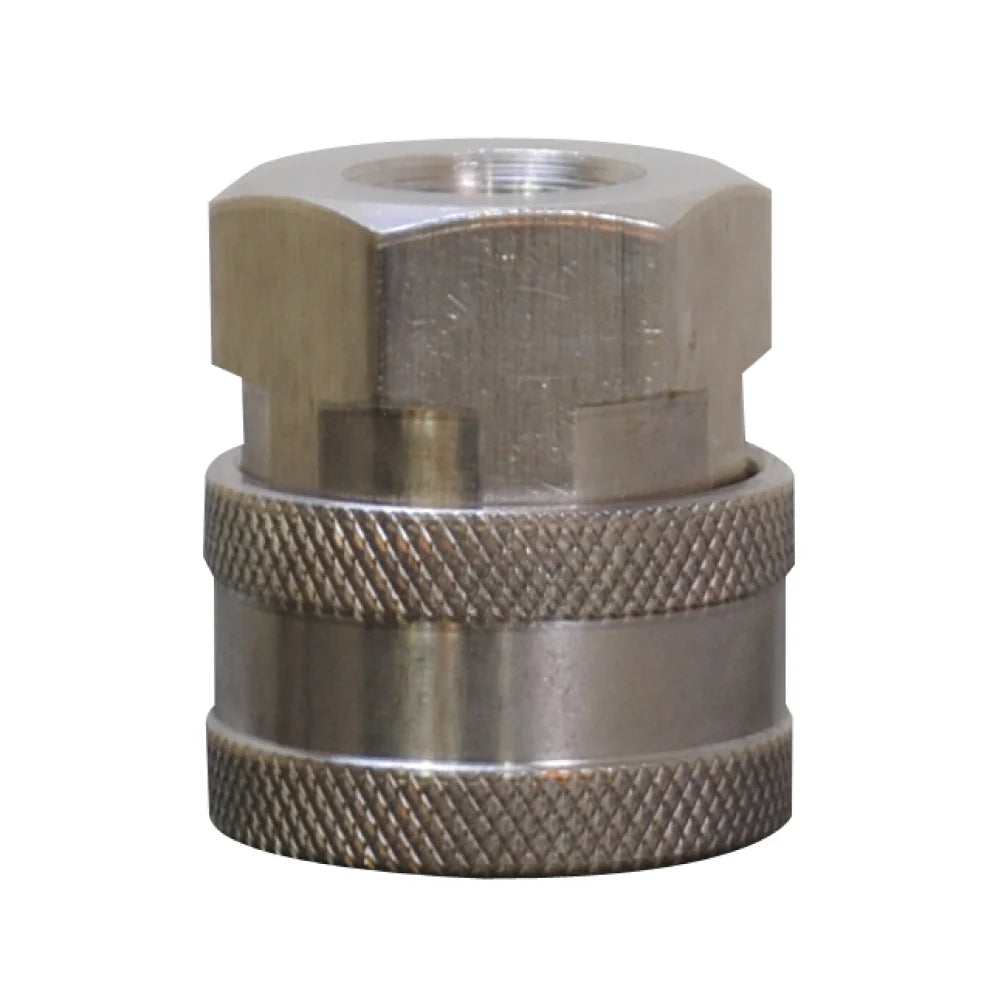 85.300.155S Coupler, 1/2"Qcx3/8"Fnpt Ss – BE Power