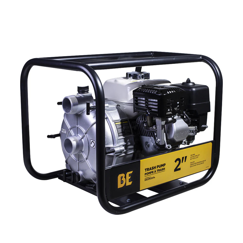 TP-2065HT Trash Pump 2" 200Cc 158Gpm Npt – BE Power