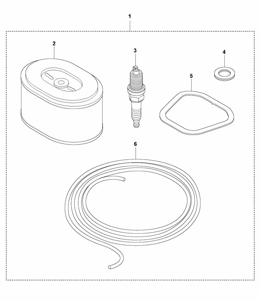 BE 30 Service Kit Assembly Parts for Concrete Screed Parts by Husqvarna